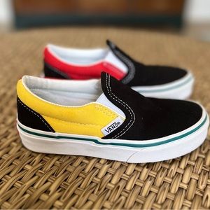 Toddler VANS slip color block sneakers Size 11